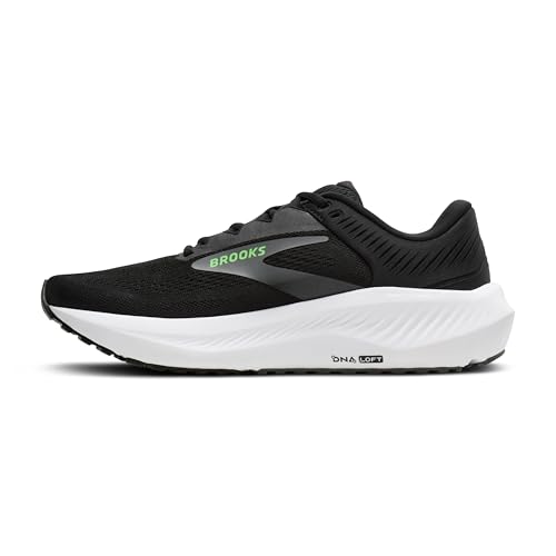 Brooks Men’s Anthem 8 Neutral Running Shoe - Black/Grey/Green - 10.5 Medium