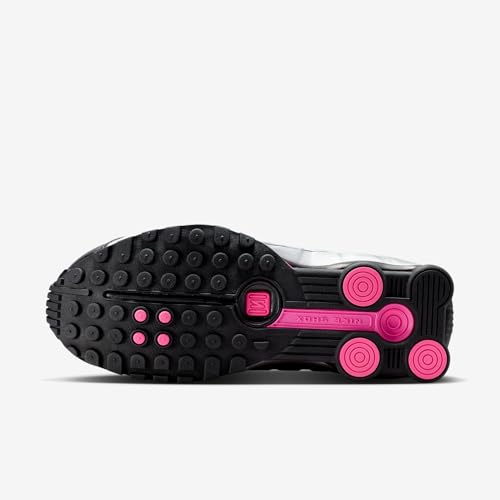 Nike Shox R4 Women's Shoes (Black/Pinksicle/Metallic Silver) Size 8.5