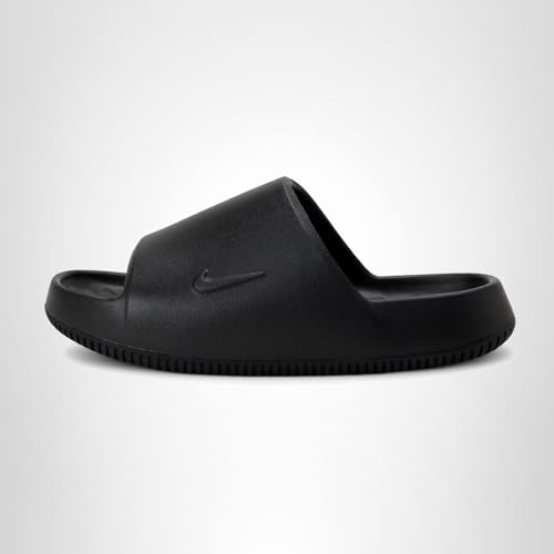 Nike Calm 2.0 Women's Slides, Black/Black-Black, 8