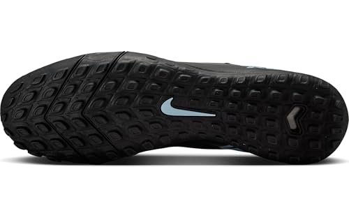 Nike Mercurial Superfly 10 Academy Turf High-Top Soccer Shoes (Black/Ice Blue) Size 12