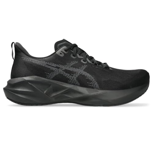 ASICS Novablast 5 Mens Sneaker, Black/Carrier Grey, 9.5 US