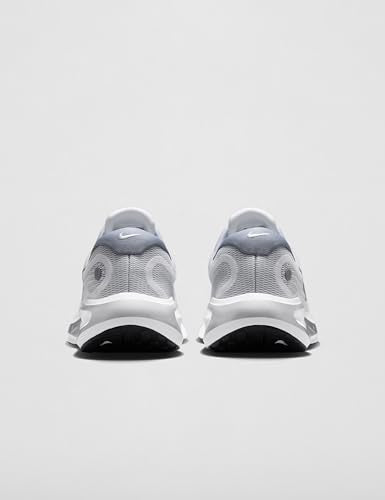 Nike Men's Journey Run Road Running Shoes, White/Metallic Silver-Black-Ashen Slate, 10.5