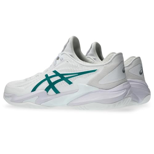 ASICS Men's Court FF 3 Tennis Shoes, 12.5, White/Pitch Green