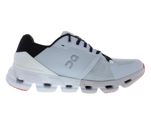 On Cloudflyer 4 Mens Shoes Size 12, Color: Glacier/Pure White/Grey