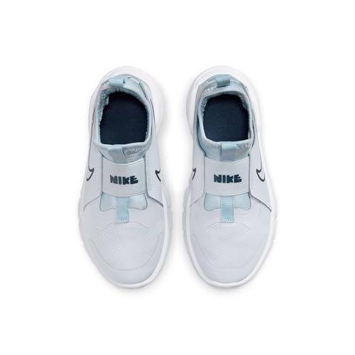 Nike Flex Runner 2 Big Kids' Road Running Shoes (DJ6038-010, Football Grey/Light Armory Blue/White) Size 6