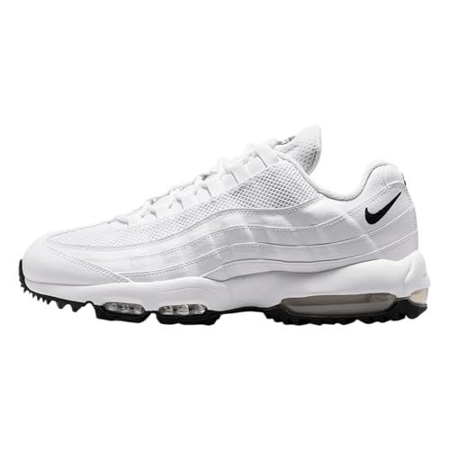Nike Air Max '95 G Golf Shoes (White/White/Light Graphite/Black) Size 12
