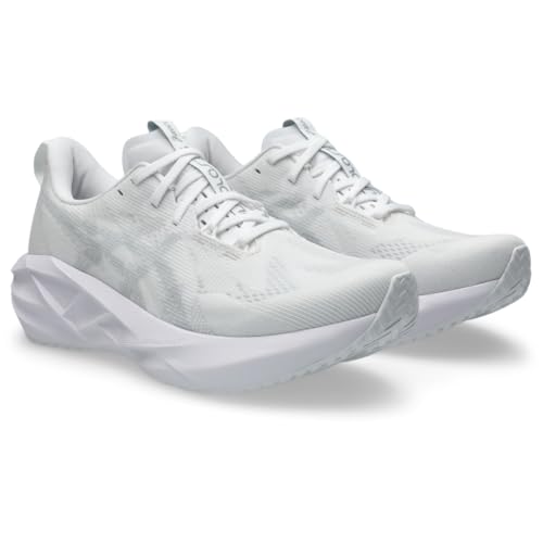 ASICS Men's NOVABLAST 5 Running Shoes, 14, White/Piedmont Grey