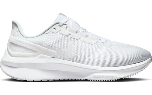 Nike Structure 25 Men's Road Running Shoes, White Pure Platinum, 7.5