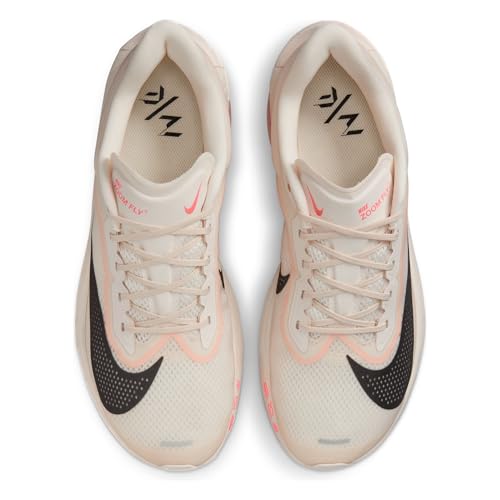 Nike Zoom Fly 6 Men's Road Running Shoe FN8454, Pale Ivory Black Crimson Tint Sail, 12 US