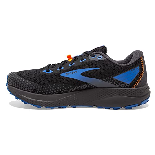 Brooks Men’s Divide 3 Trail Running Shoe - Black/Pearl/Blue - 8.5 Medium