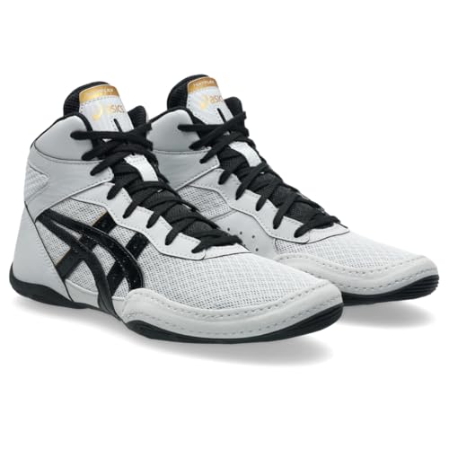 ASICS Kid's Matflex 7 Grade School Wrestling Shoes, 4, Concrete/Black