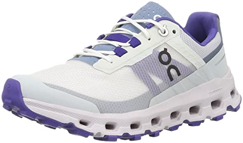On Women's Cloudvista Sneakers, Frost/Mineral, White, Blue, 9 Medium US
