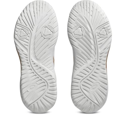 ASICS Women's Gel-Dedicate 9 Pickleball Tennis Shoes, 8, White/Champagne