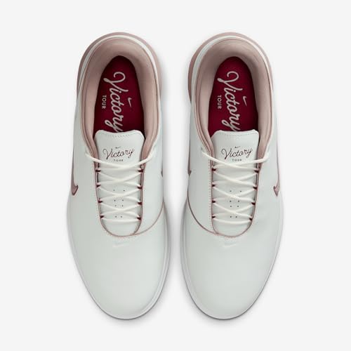Nike Victory Tour 4 Golf Shoes (Summit White/Taupe Grey/Black/Team Red) Size 10.5
