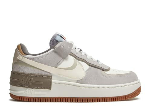 Nike Women's Air Force 1 Shadow, Sail/Pale Ivory/Sail/Grey Fog, Size 6