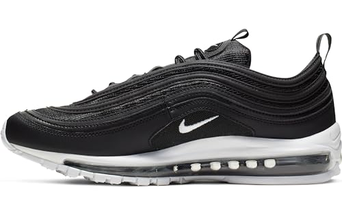 Nike Men's Air Max 97 Trail Running Shoes, Black/White, 8.5
