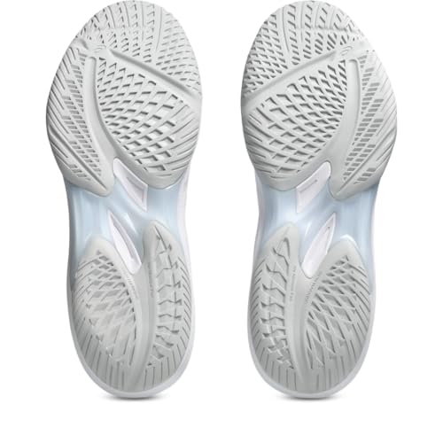ASICS Unisex Sky Elite FlyteFoam 3 Volleyball Shoes, 10M / 11.5W, White/Pure Silver