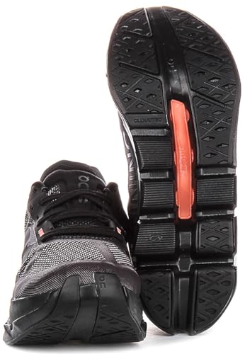 On Running Cloudflow 5 Women's Helion Max Energy Nylon Blend Trainers (Black, US 7)