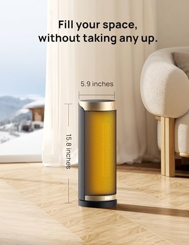 DREO Space Heaters for Indoor Use with Thermostat, 1500W Electric Heaters