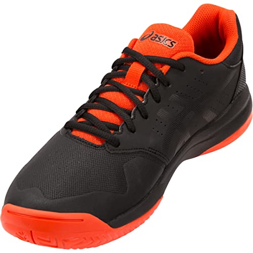 ASICS Men's Gel-Game 7 Tennis Shoe, Black/Cherry Tomato, 9 D US