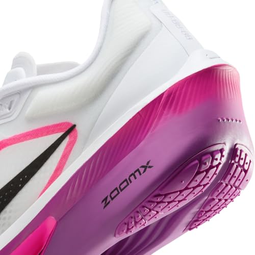 Nike Zoom Fly 6 Women's Road Running Shoe FN8455, White Black Vivid Grape Hyper Pink, 39 EU