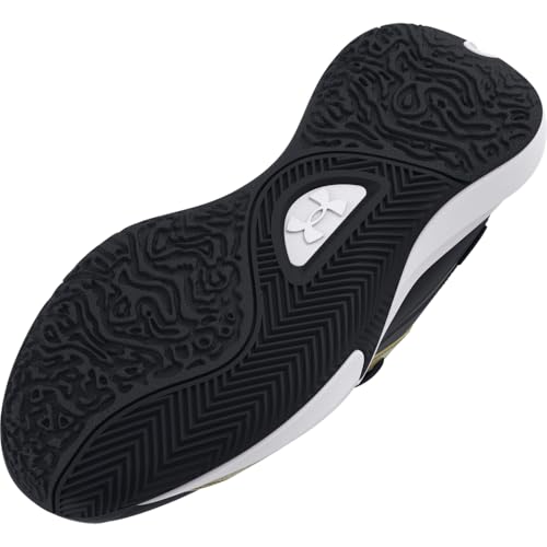 Under Armour Unisex Lockdown 7 Low, (001) Black/Metallic Gold/Black, 8, US