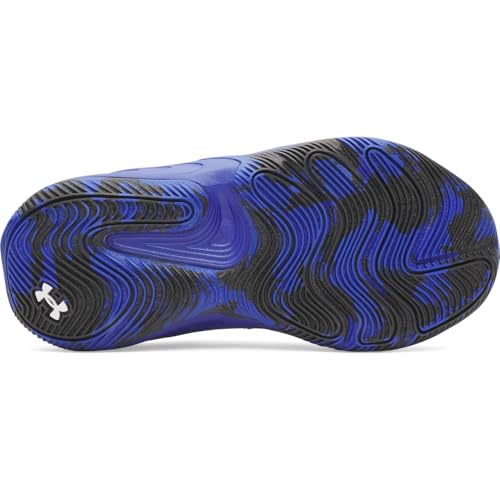 Under Armour Unisex Pre School Size Lockdown 8 Basketball Shoe, (400) Royal/Black/White, 3, US