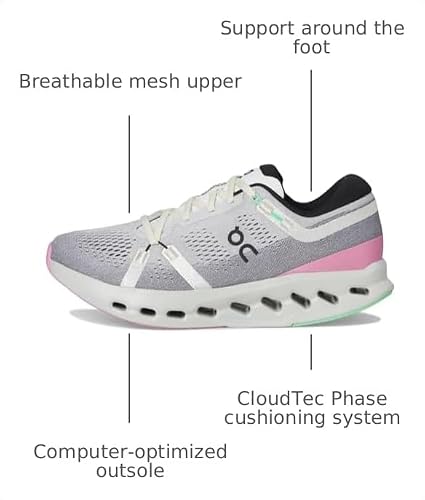 On Mens, Cloudsurfer 2 White/Mineral 13 Medium