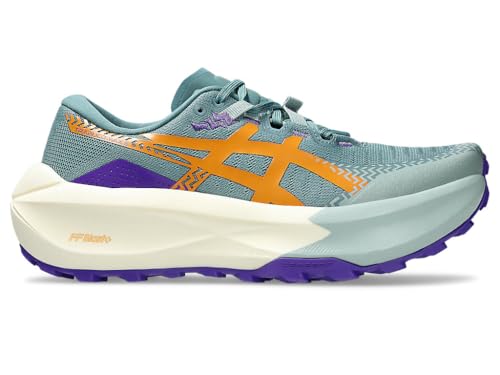 Asics Trabuco Max 5 Women's Running Shoes, Foggy Teal Radiant Amethyst, 8 US