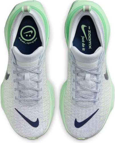 Nike Invincible 3 Women's Road Running Shoes (DR2660-009, Pure Platinum/Cool Grey/Vapor Green/Dark Obsidian) Size 7