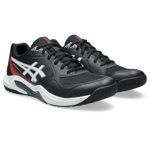 ASICS Men's Gel-Dedicate 9 Tennis Shoes, 10.5, Black/White