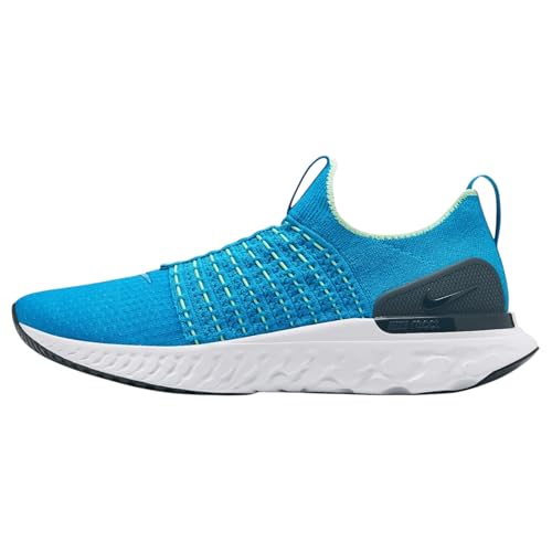 Nike React Phantom Run Flyknit 2 Men's Road Running Shoes (CJ0277-402, Blue Orbit/Vapor Green/Deep Ocean/Blue Orbit) Size 9