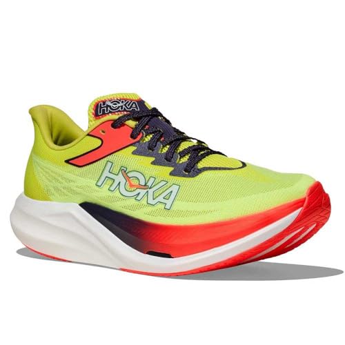 Hoka Unisex Rocket X 3 Neon Yuzu/Squid Ink 10.5 Medium