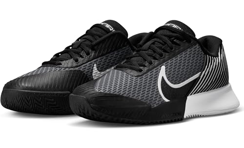 Nike Women's W Zoom Vapor Pro 2 Cly Sneaker, Black White, 7.5 US