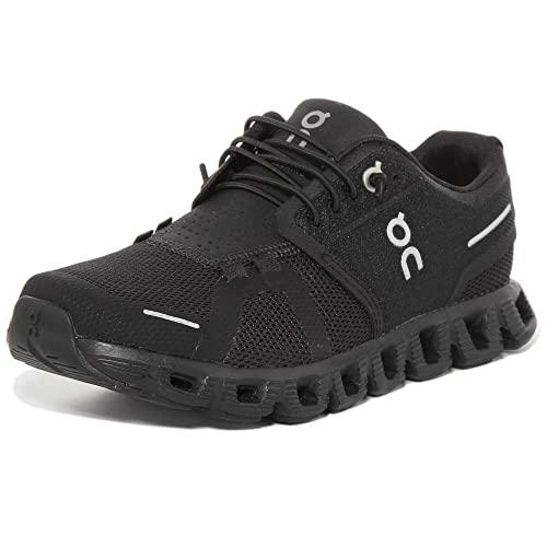 ON Women's Cloud 5 Sneakers, All Black, 7.5