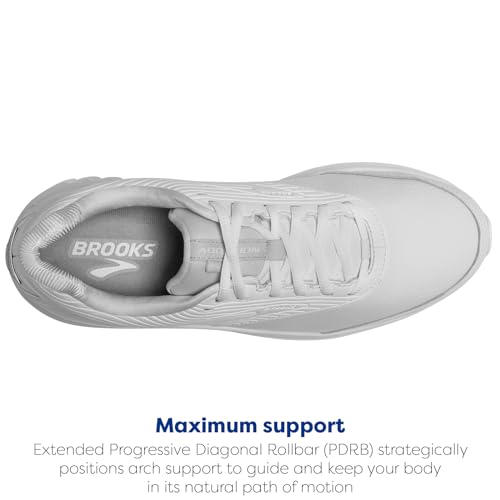 Brooks Women's Addiction Walker 2 Walking Shoe - White/White - 9.5 Wide