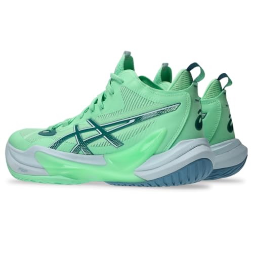 ASICS Men's METARISE 2 Volleyball Shoes, 10.5, Menthol/SABA Blue