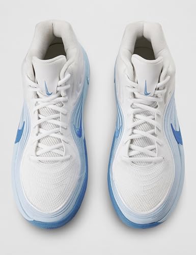 Nike Men's Precision 8 Mid Basketball Shoes, White/Royal Pulse-Hydrogen Blue, 10