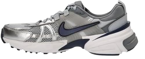Nike V2K Run Shoes (HJ4497-002, Wolf Grey/Cool Grey/White/Midnight Navy) Size 10
