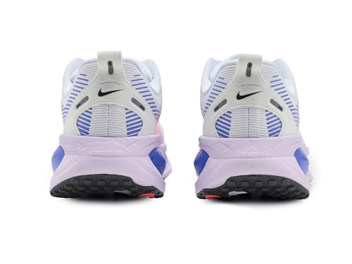 Nike Womens Vomero 18 White/Hot Lava/Violet Mist/Sapphire 6.5 Wide