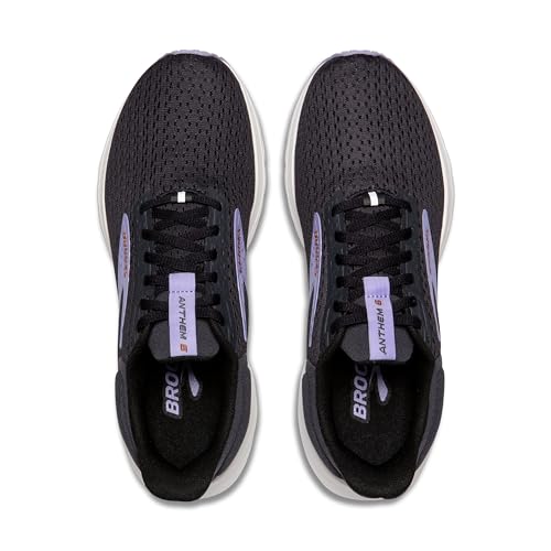Brooks Women’s Anthem 6 Neutral Running Shoe - Ebony/Lavender/Copper - 6 Medium