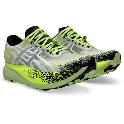 ASICS Unisex METAFUJI Trail Running Shoes, 4M / 5.5W, Cool Matcha/Black