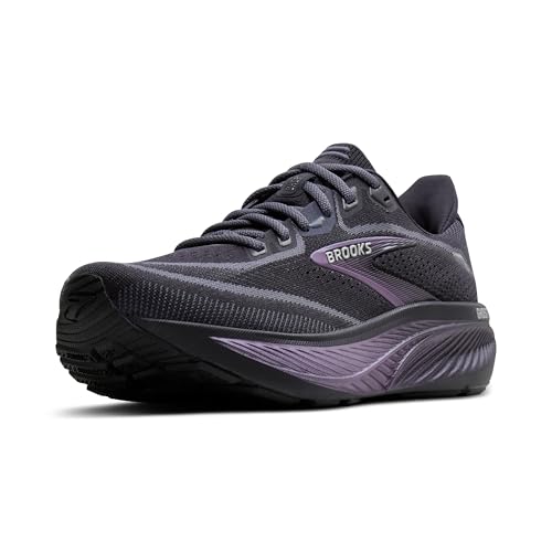 Brooks Women’s Ghost 18 Neutral Running & Walking Shoe - Ebony/Folkstone/Metallic - 9 Wide