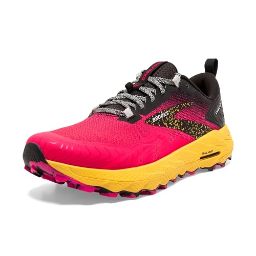 Brooks Women’s Cascadia 17 Trail Running Shoe - Diva Pink/Black/Lemon Chrome - 6 Medium
