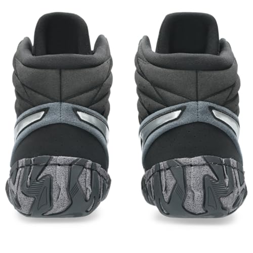 ASICS Men's Aggressor 6 Wrestling Shoes, 8, Black/Pure Silver