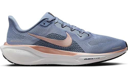 Nike Pegasus 41 Women's Road Running Shoes (FD2723-403, Ashen Slate/Armory Navy/B) Size 8