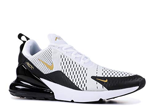 Nike Men's Air Max 270 White/Black/Gold AV7892-100 (Size: 8)