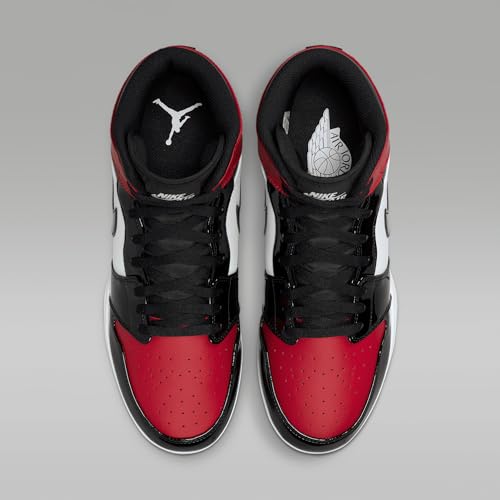 Jordan 1 Mid TD Men's Football Cleat (FJ6805-601, Gym Red/White/Black) Size 10.5