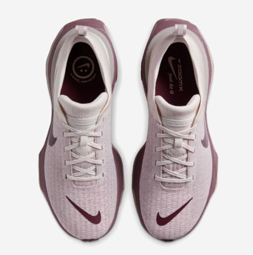 Nike Invincible 3 Men's Road Running Shoes, Phantom/Burgundy Crush-Taupe Grey, US 10.5 M