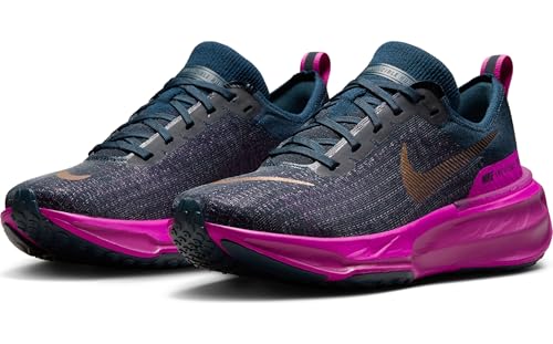 Nike Invincible 3 Women's Road Running Shoes (DR2660-404, Armory Navy/Vivid Grape/Hot Fuchsia/) Size 11.5